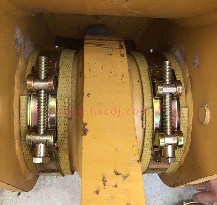 強(qiáng)力歐式喉箍安裝好的圖