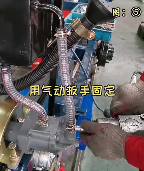 鋼絲喉箍在液壓油管上的使用方法